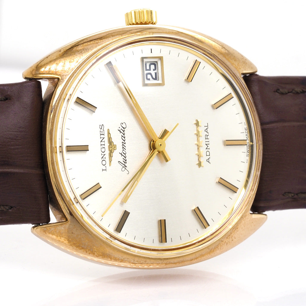 Longines 12ct Yellow Gold Admiral Watch c.1970s Ogden Of Harrogate